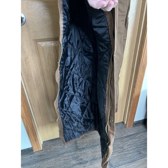 Polar King Brown Insulated Bib Overalls Carpenter Coveralls XLT - Picture 8 of 13